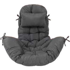 Tudomro Egg Chair Cushion Filling 2.58 kg Replacement Rocking Wicker Chair Cushions High Back Swing Hammock Egg Hanging Cushion Thicken for Indoor Outdoor Patio(Dark Gray,1 Pcs)