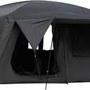 Vidalido 4-6 Person Camping Tent with 3 Door 2 Room Large Family Cabin Tents, Double Layer Waterproof Portable Glamping Tent, Big Tents for Outdoor Camping Hiking and Backpacking, Black