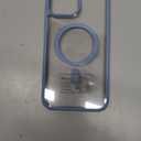 FNTCASE for iPhone 13 Pro-Max Case: Clear Magnetic Phone Cases Compatible with Magsafe Slim Anti Yellowing Military Grade Drop Protection Rugged Transparent Cell Phone Cover (B-Sierra Blue)