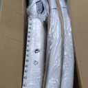 COLAMY 2 Nailhead Dining Room Chairs, White/Beige. Set of 2 Chairs