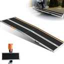 LEMNISCATE 8FT Wheelchair Ramp, Anti-Slip Portable Aluminum Ramps for Home, 800 LBS Capacity Folding Handicap Threshold Wheel Chair Ramps for Home, Entry, Steps, Stairs, Doorways, Curbs, Shed, Car
