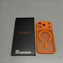 CANSHN Magnetic Compatible with iPhone 17 Pro Case, Upgraded [Full Camera Protection] [Compatible with Magsafe] [Translucent Matte] Shockproof Protective Phone Cover 6.3 Inch - Orange
