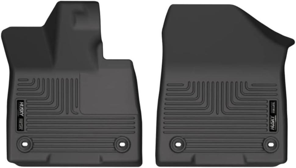 Husky Liners Weatherbeater Floor Mats | Fits 2021-2025 Toyota Sienna | Front Row, 2-Pc Black - 18821