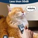 oneisall Quiet Cat Clippers for Matted & Long Hair, 2-Speed Cordless Pet Shaver Grooming Kit for Cats, Small Dogs & Animals (Blue)