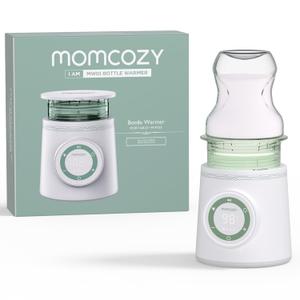 Momcozy Portable Bottle Warmer for Travel, Double Leak-Proof Travel Bottle Warmer with Fast Heating, Safety Material Baby Bottle Warmer for Dr. Brown, Philips Avent, Medela, Tommee Tippee, Comotomo (Green)