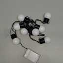 Myhimx Indoor String Lights Battery Operated, 7Ft 10 LED White Globe String Lights Shatterproof for Indoor Outdoor Patio Garden Camping Wedding Xmas Decorations