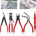 Saker Electrical Disconnect Pliers Electrical Connector Removal Tool  5PCS Automotive Hose Clamp Tool Set for DIY Car Owners, Safe Electrical Connector Removal, Tight Engine Bay Repair & Maintenance