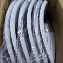 Sturdy Foldable Plastic Chair, Portable, 350-Pound Capacity, White, 6-Pack