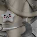 3-in-1 Portable Baby Bouncer & Rocker Chair for Newborn to Toddler - 4 Adjustable Recline Positions, Breathable Cotton Fabric, Natural Vibration, Supports Up to 33 lbs (Oatmeal Khaki)