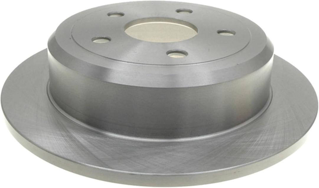 ACDelco Silver Rear Brake Rotor 18A2465A | GM 19255506 Brake Rotors for Select Jeep Wrangler, Wrangler JK and more