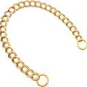 Errienpin 23.6 Inch Chunky Purse Chain Handles | Double Chain with Oversized O Ring | Short Strap Replacement for Handbags & Shoulder Bags(Antique Gold)