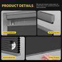 Top Down Bottom Up Cordless Cellular Shades, 31 5/8" W × 48" H, Black