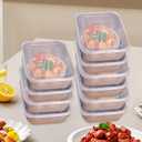 410 stainless steel Refrigerator Frozen Meat Dispenser Box Household Kitchen Storage Supplies,13.5 * 10.5 * 5.8cm