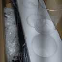 Bathroom Vanity Light, Modern Matte Black 4-Light Bathroom Lights Over Mirror with Clear Glass Shade, Wall Sconces for Bedroom, Living Room