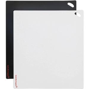 Please review description before purchase. Set of 2 Cutting board mat (Black-White, X-Large 22.5w"x20"hx.040"thick)