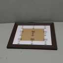 9x12 Frame, High Definition Plexiglass for 9x12 Picture Frame with 6X8 mat, Vintage Picture Frame 9 x12 Rustic Distressed Pattern, Wall Mount Display, Brown 1Pack