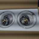 Fivemengo 2 Pack Glass Pendant Lights Kitchen Island 8.7 Inches Modern Gold Glass Pendant Light Fixtures Brass Hanging Lighting for Kitchen Over Sink Dining Room Bedroom E26