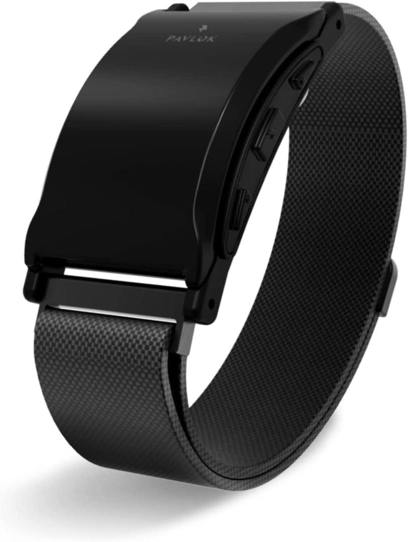 Pavlok 3 - Silent Alarm & Wearable Mindfulness Coach for Good Habits - Elevate Mindfulness, Create Good Habits - Track Steps, Activity, and Sleep Patterns (Large, Obsidian Black)