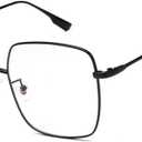 Blue Light Blocking Glasses Oversized Square Frame Women/Men Anti Eyestrain Computer Eyeglasses L3000A