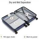 KYME Carry On Luggage With Wheels,Small Suitcase with TSA Lock,20" Navy, Carry-On 20-Inch（non-expandable）