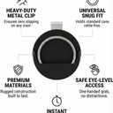 4 x Dip Can Holder - Chew Can Pouch Holder for Car Visor - Vehicle Sunvisor Storage Clip Bracket