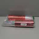 Norme 50 Pcs Plastic Cups 9 oz Rimmed Plastic Cups Heavy Duty Wine Glasses Cocktail Glasses Drinking Tumblers for St. Patrick's Day, Easter, Weddings, Graduation, Birthdays Parties(Red)