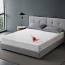 100% Waterproof Mattress Protector with High Resistance to Liquid, Breathable 3D Air King Mattress Protector, Ultra Soft Cooling Mattress Cover Hypoallergenic Quiet Bed Cover Fits 6"-21"