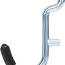 1/4 Inch Extra Thick Pegboard Hooks,Only Suitable for 1/4" Pegboard Board,Metal Pegboard Hooks for Hanging Storage(60pcs J Hook, Black)