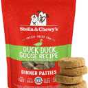 Stella & Chewy's Freeze-Dried Raw Dinner Patties - Duck Duck Goose Recipe - High Protein Grain-Free Puppy & Dog Food - Perfect For Picky Eaters - 14 oz