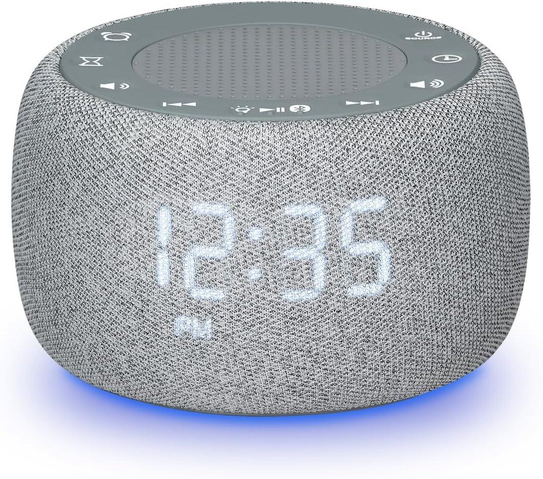iLive Electronics Gentle Wake Alarm Clock White Noise Machine, ICNL254LG
