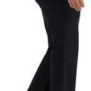 Lee Women's Plus Size Wrinkle Free Mid Rise Bootcut Pant (Black, 16W Medium)