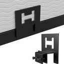 Upgraded Anti-Slip Mattress Gaskets, 6 Pcs Metal Mattress Noneslip Brackets Holder-Elegant Black Finish, Secure Mattress in Place, Prevent Slipping, Easy Install, Home & Dorm Use