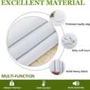 NICETOWN Blackout Curtain Liners for Sheer Curtains, Cold Heat Light Noise Blocking Liners with Rings: Easy to Open and Closed, Thermal Liners for 84 inches Long Curtains, 1 Pair, 50" x 80" Per Panel