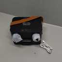 Karaoke Machine,Portable Bluetooth Speaker with 2 Wireless Microphone for Adults & Kids with LED Lights, Karaoke Microphone with PA System Supports USB/TF/AUX,Gift for Party (Black)