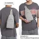 FSD.WG sling Backpack for Men Chest Bag Crossbody Shoulder Bags Travel Bag Purse for Men with Water Resistant