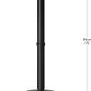 HOOBRO Round Bar Table, 35" Tall Pub Table, with Non-Slip Base for Narrow Space, Bar Height Table for Kitchen, Easy to Assemble, Black BB57BT01