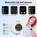 Vamout Smart Watch, 1.39" Smartwatch for Women (Answer/Make Call), Fitness Activity Tracker with Heart Rate & Sp02 Monitor, 100+ Sport Modes, IP68 Waterproof Fitness Watch for Android iOS (Rose Gold)