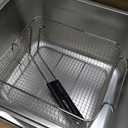 Electric Deep Fryer 10L/10.5QT Stainless Steel Single Tank Commercial Fryer with Basket, 1700W 110V Countertop Deep Fryer for Home Kitchen and Restaurant Use with Oil Thermometer & Temperature Control