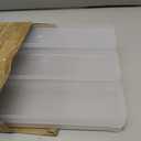 5 STAR SUPER DEALS Non Slip 3 Tier Spice Rack Step Shelf Organizer - White - For Kitchen, Refrigerator, Pantry, Cabinet, Cupboards, Countertops & More (Rectangle)