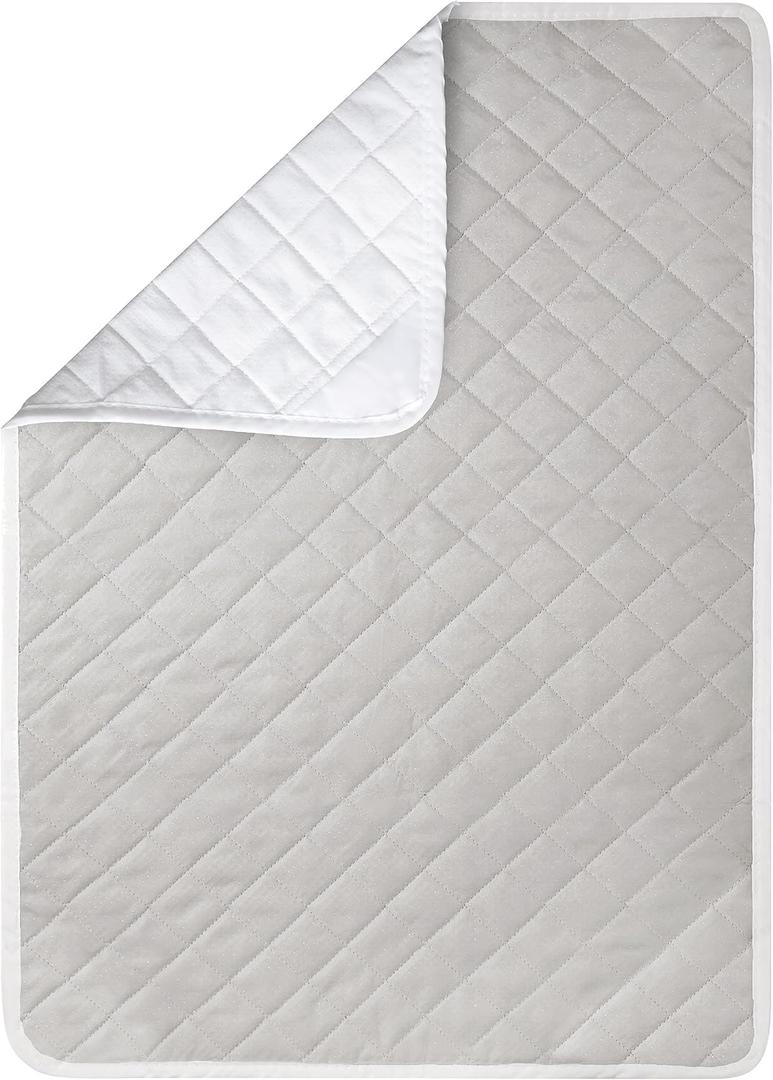 HOLDN STORAGE Ironing mat, Magnetic Laundry mat, 28.25 x 19, Gray, Quilted, Washer and Dryer Countertop, Ironing pad (Grey Magnetic Laundry Mat)