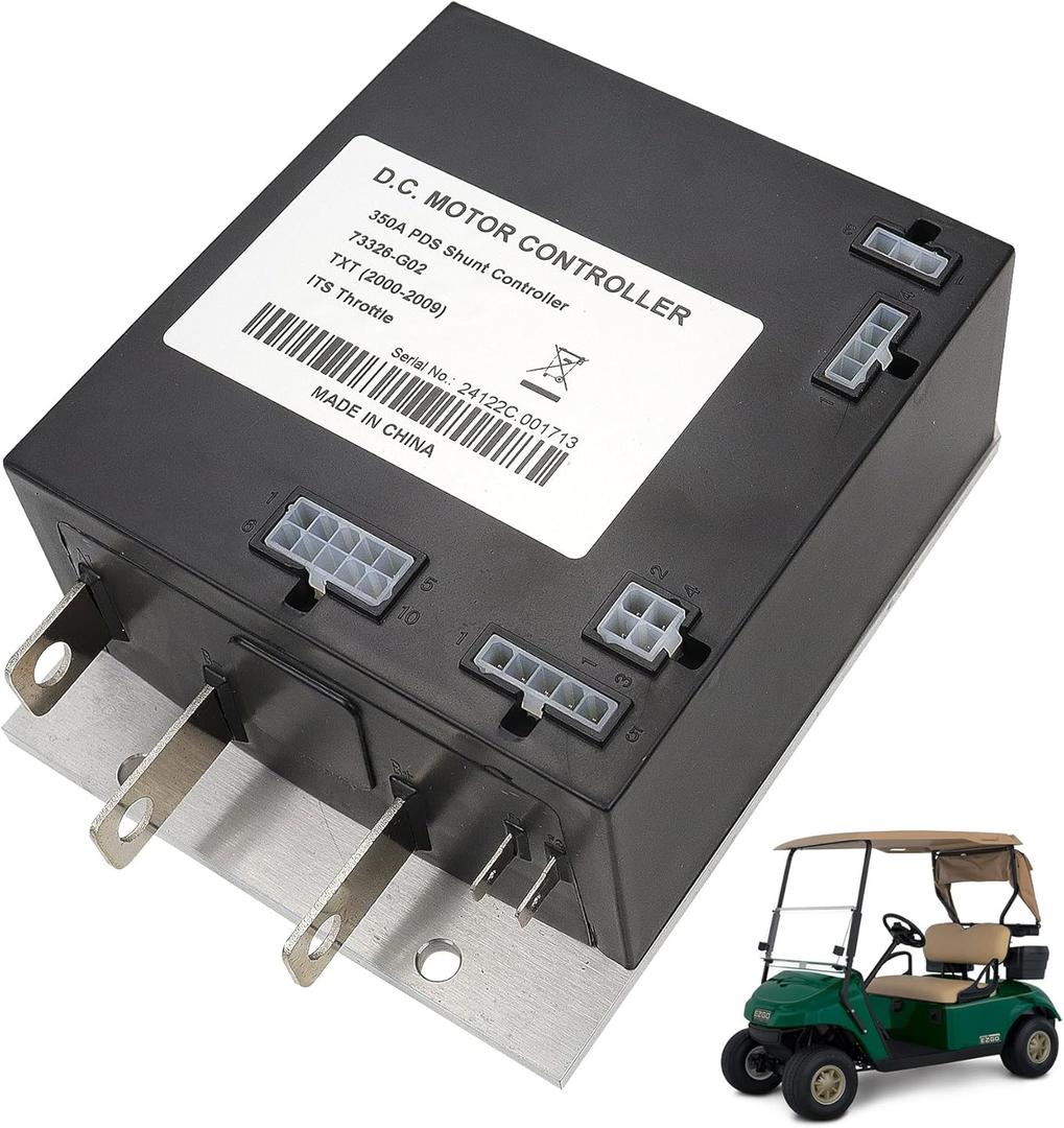 36V 350A Motor Controller w/ ITS Replacement for 2000-2024 EZGO TXT Golf Carts 73326-G02, 73326-G03, 73326G02, 73326G03 36V 350A Motor Controller w/ ITS Replacement for 2000-2024 EZGO TXT Golf Carts 73326-G02, 73326-G03, 73326G02, 73326G03