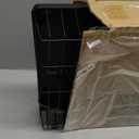 Dish Drying Rack for Kitchen Counter, Stainless Steel Drainer Anti Rust, Smart Drainage System Drainboard with Detachable Cutlery Holder, Handwash Dish Helper for Home, Apartment Space Saving (11"W x 15"L, Black)