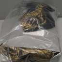 Loom and Mill Luxury Cotton Bath Towel Set 3 Piece-1 Bath Towel 1 Hand Towel 1 Wash Cloth, Ultra Soft Decorative Towel Sets Highly Absorbent for Bathroom, Classic Damask Design(Black+Copper Bronze)