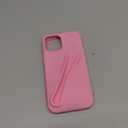 Jtsery Lip Gloss Holder Case for iPhone 12 Mini, Lipstick Lip Glaze Designed Stylish Silicone Women Girls Funny Case for iPhone 12 Mini 5.4 inch 2020 (Pink)