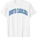 Retro North Carolina Souvenir Simple North Carolina Blue Tee T-Shirt, S