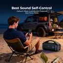 Tribit StormBox Blast Portable Bluetooth Speaker, (140W Peak) 90W Loud Stereo Sound with 30H Playtime, IPX7 Waterproof, LED Light, Wireless, XBass, BT5.3, TWS, Custom EQ, Party/Outdoor/Camping/Beach