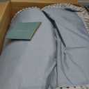 Bean Bag Chair - Large Bean Bag Loungers Chairs for Adults, Teens, and Children.Bean Bag Sofa with Memory Foam Filled and Armrests for Living Rooms, Bedroom, Dorm, or Balcony (Striped Gray)