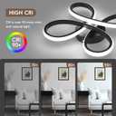 ADISUN Modern LED Ceiling Light, 6000K Semi Flush Mount Ceiling Light Fixture for Living Room, Close to Ceiling Light Fixtures for Bedroom, Corridor, Aisle, Hallway - Indoor Lamp, Black
