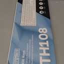 EPOMAKER TH108 Full Size Mechanical Keyboard, Wireless Gaming Keyboard with 8000mAh Battery, Creamy Gasket, 108 Keys, Hot Swap, Custom Driver, RGB Backlight (Blue & White, Sea Salt Silent)