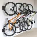 monTEK Swivel Bike Wall Mount 4 Pack Garage Bike Hanger & Space-Saving Vertical Bike Rack for Garage & Apartment, Sturdy Bike Storage Hook Holds 66 lbs, Easy Installation & Scratch-Proof Design